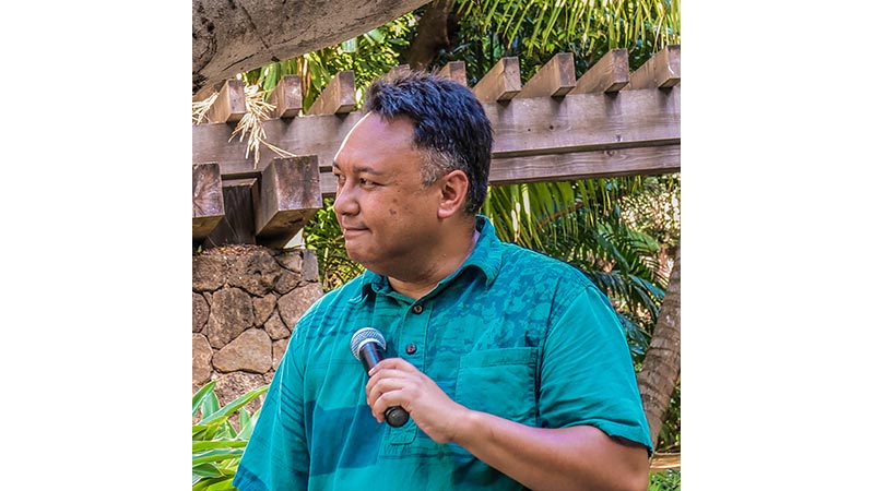 Monte at the 2023 Waikīkī Steel Guitar Week Thursday Evening Concert